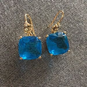 juicy Couture blue stone earrings